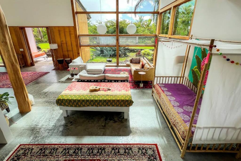 Jungle Haven Ocean Front Eco Villa On Fruit Farm Pahoa Kültér fotó