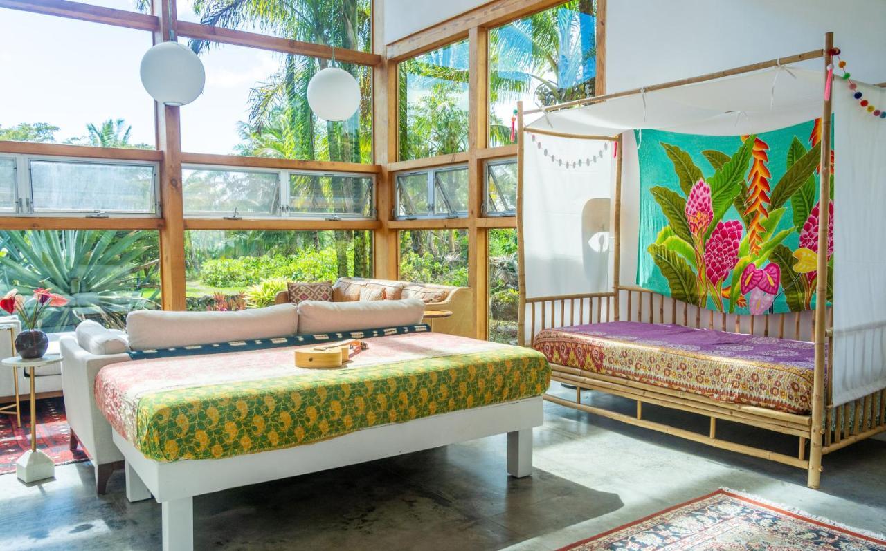Jungle Haven Ocean Front Eco Villa On Fruit Farm Pahoa Kültér fotó