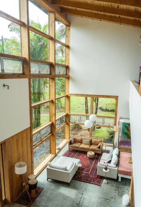 Jungle Haven Ocean Front Eco Villa On Fruit Farm Pahoa Kültér fotó